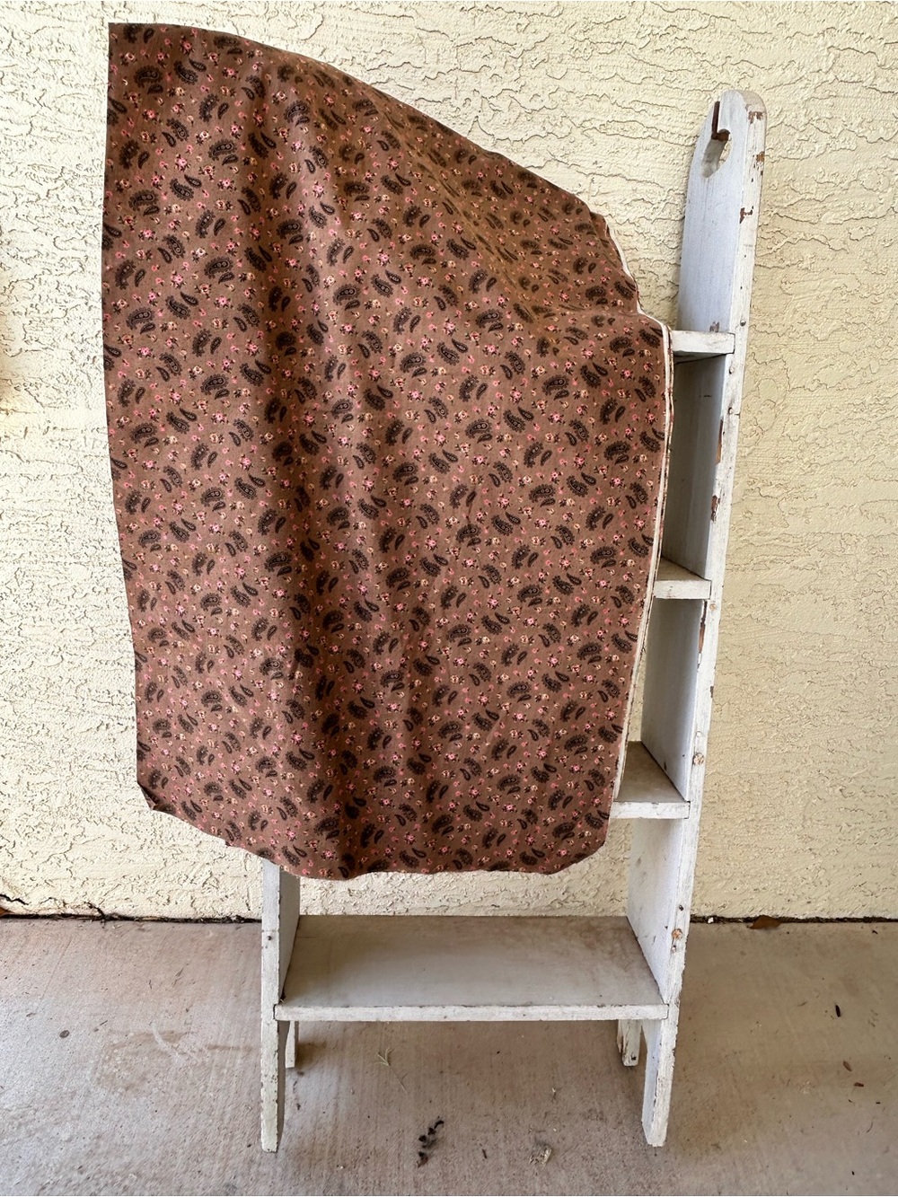 Brown Paisley Print fabric 10 yards